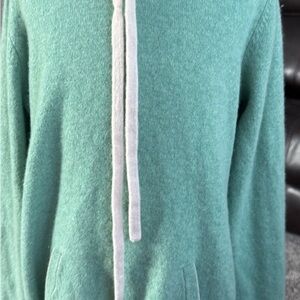 Boden Teal Kids Sweater with Light Gray Details